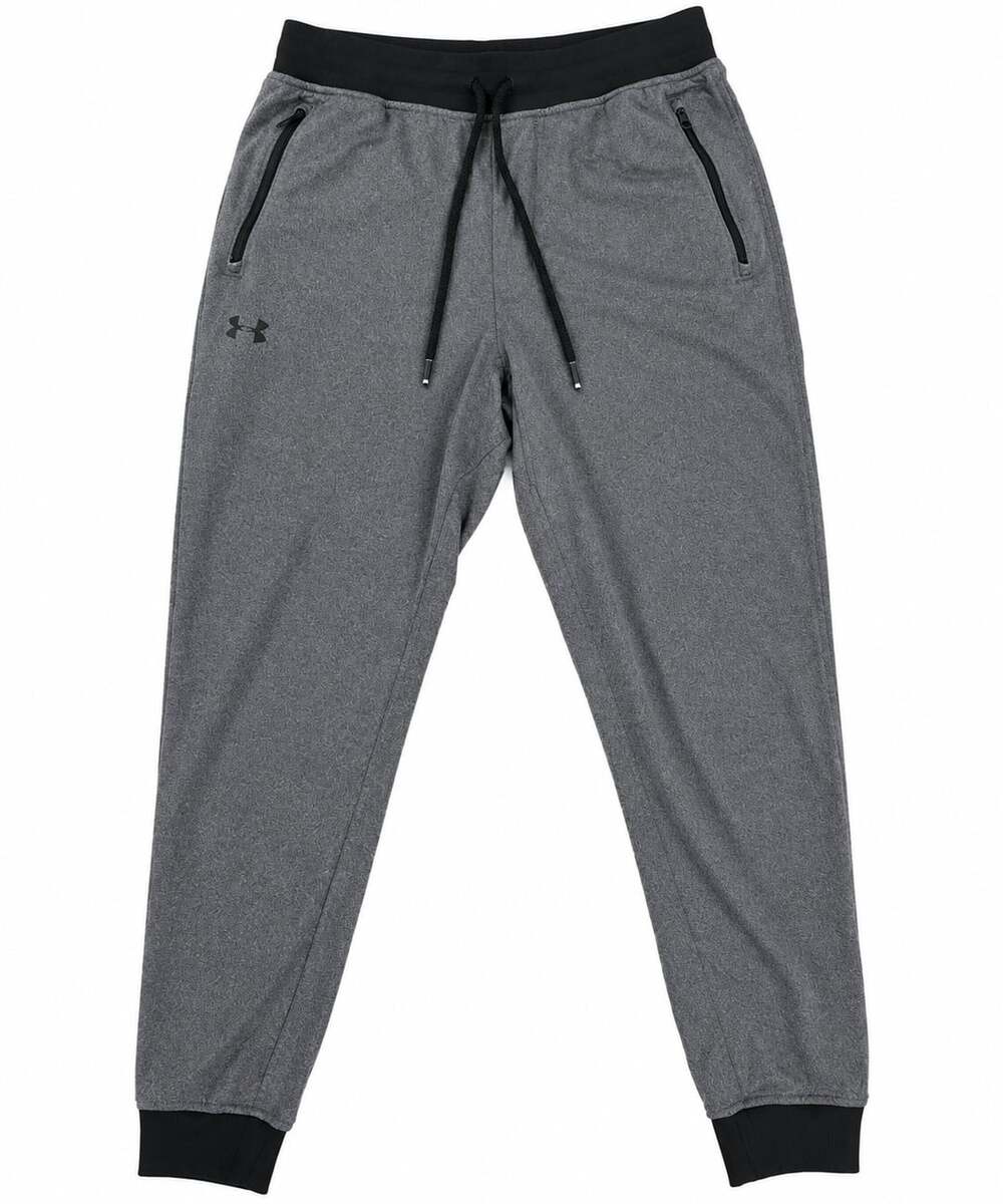 Under Armour ColdGear Jogger Pants Men’s Medium Gray Fleece Tapered Athletic